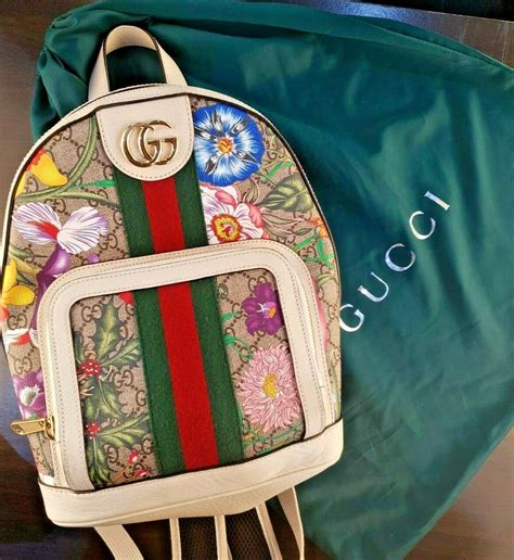 gucci backpack flowers